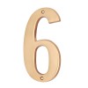 6" Brass Numerals (0-9)